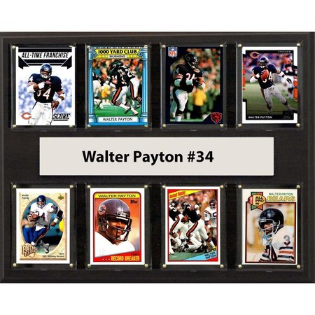 WILLIAMS & SON SAW & SUPPLY C&I Collectables 1215PAYTON8C NFL 12 x 15 in. Walter Payton Chicago Bears 8-Card Plaque 1215PAYTON8C